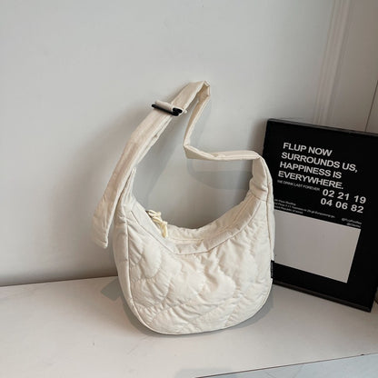 New Commuting Crossbody Bags for Women Fashion Texture and Simple Hobo Shoulder Bag Large Capacity Versatile Bags for Travel