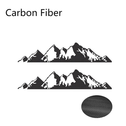 2PCS Car Stickers For Jeep Renegade Liberty Patriot Wrangler JK Grand Cherokee Rubicon Compass Vinyl Mountain Decals Accessories