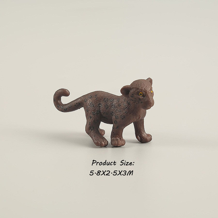 Brinquedos de Figuras de Animais Selvagens Leão Tigre Leopardo Pantera Guepardo Brinquedos de Plástico Animais da Selva Bonecos de Ação Presentes para Crianças