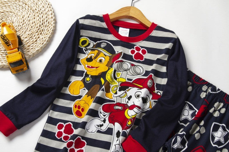 PAW Patrol  Spring Autumn Long Sleeve Baby Boys Clothing Sets Children's Pajamas Girls Cartoon Sleepwear Set Home Clothes 2pcs
