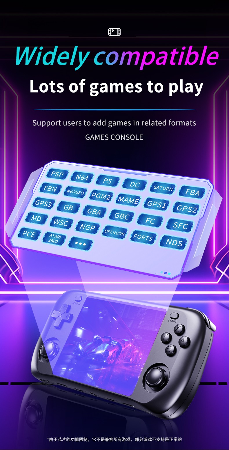 Retro Gaming Console H36S 2026 Handheld Portable Player IPS HD Display 64GB 128GB Open Source OS Classic Games
