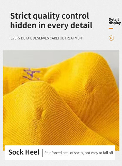 5 Pairs Men Bright Colored Ankle Socks Breathability Fashionable Casual Street Style Deodorizing Invisible Travel Running Socks