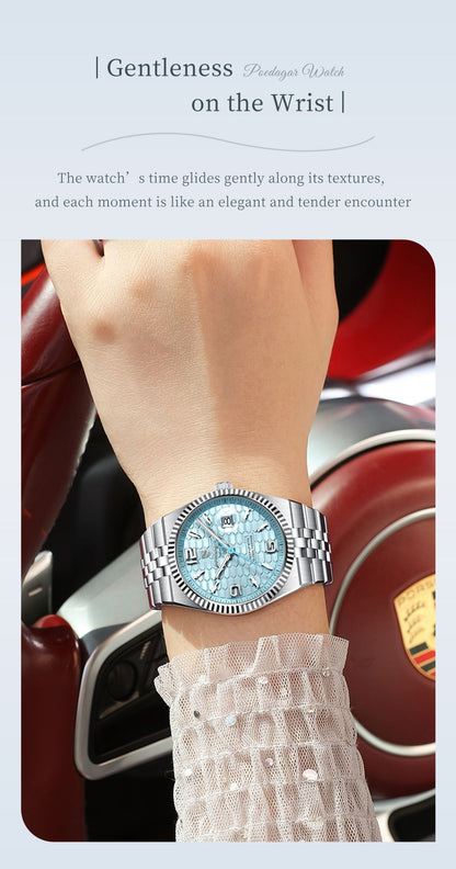 POEDAGAR Elegant Women's Watches High Quality Luxury Watch For Ladies Luminous Waterproof Date Women Quartz WristWatch Reloj+Box