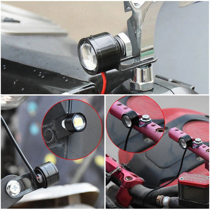 1 Par Moto Flash Estroboscópico Olho de Águia Luz Diurna Moto Lâmpada de Nevoeiro Farol Acessórios para Moto