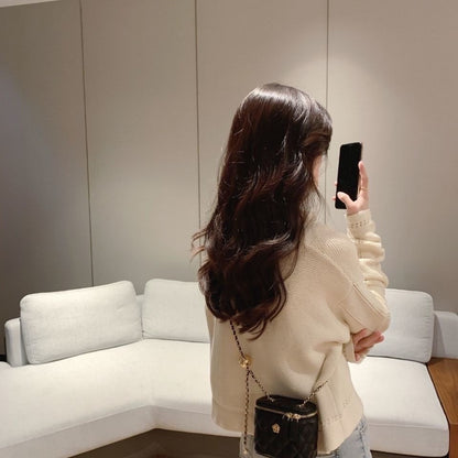 New Mini Quilted Chain Diamond Checkered Women's Crossbody Bag Fashion Mini Handbag  PU Leather Woman's One-shoulder Small Bag