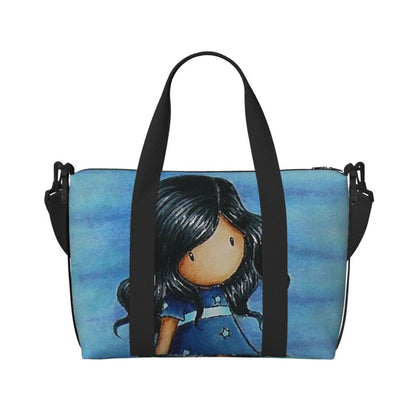 Custom Santoro Gorjuss Beach Travel Bag Large Capacity Tote Bags for Gym Yoga Women Shopping Duffle Shoulder Bag