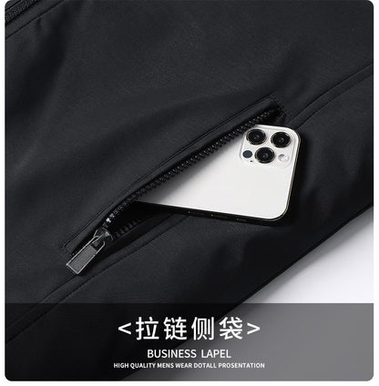 Winter Men's Fleece Warm Jackets Bomber Fashion Parkas Outerwear Coats Men Casual Windbreaker Jacket Classic Solid Thermal Coat