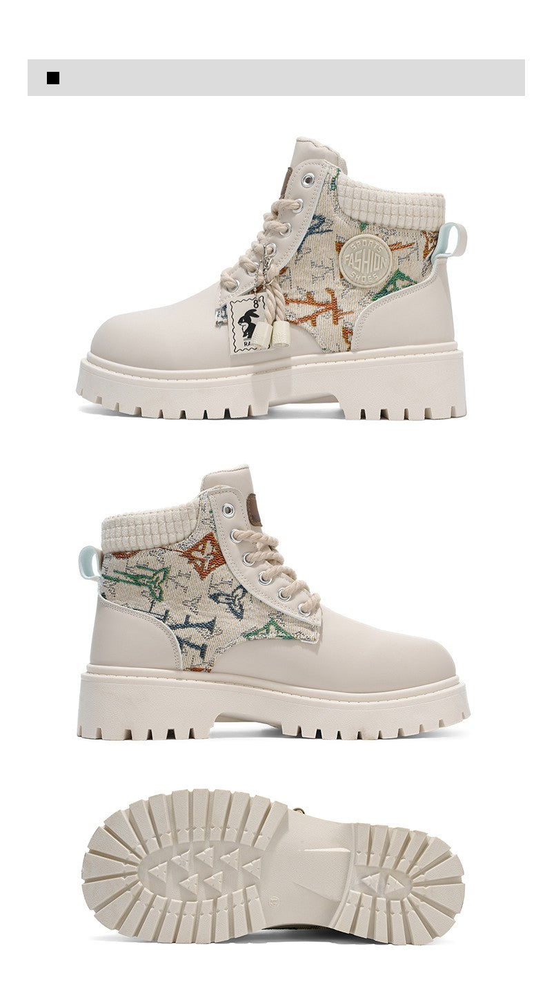 Men's boots four season classic big head casual boots soft sole non-slip breathable Joker high-top outdoor comfort tooling boots