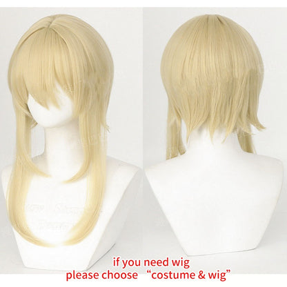 High Qualiy Traveler Lumine Cosplay Costume Wig Hair for Game Impact Character Cosplay Costumes Dress Women Party Outfits