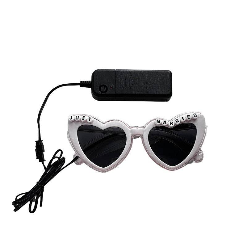 1PC Light Up LED Glasses Glow Sunglasses EL Wire Neon Glasses Glow in The Dark Party Supplies Neon Party Favors for Adults