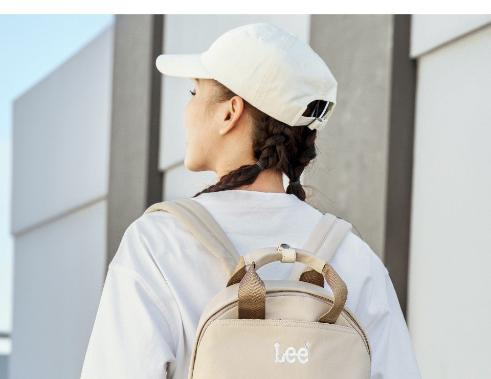 Mochila Feminina LEE Leve Casual para Viagem, Simples, Impermeável, para Deslocamento, Mochila para Notebook, Bolsa Escolar para Estudante Universitária