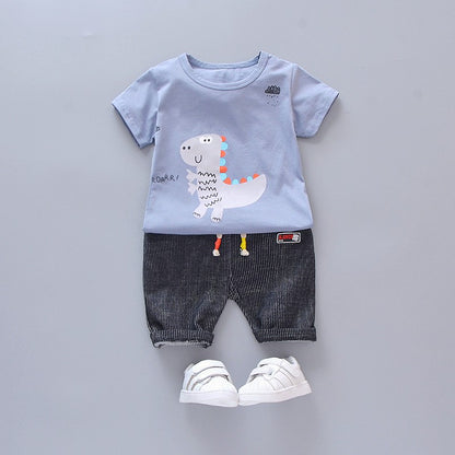 New Summer Baby Girl Clothes Suit Kids Boys Outfits Children T-Shirt Shorts 2Pcs/Sets Toddler Casual Costume Infant Tracksuits