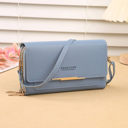 2024 New Women's Wallet Korean Multifunctional Shoulder Bag Mid-length Clutch Coin Purse