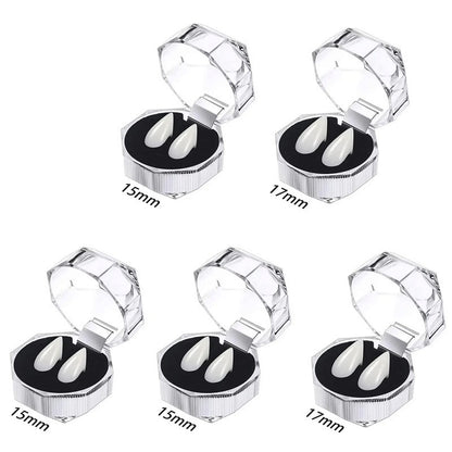 1-5pcs Vampire Teeth Fangs Dentures Props Halloween Costume Props False Teeth Solid Glue Denture Adhesive Halloween Party Decor