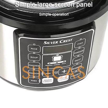 Panela de Arroz 220V/110V Panela de Arroz Doméstica de Grande Capacidade Panela Elétrica de Pressão Inteligente Antiaderente Multicooker