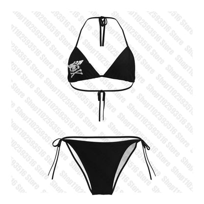 2025 Cute Women's Bikinis Sets Bikini Y2k Harajuku Graphic Woman Swimsuits Mini Sexy Punk Beach Swimwear Emo Trend Swimsuit Emo