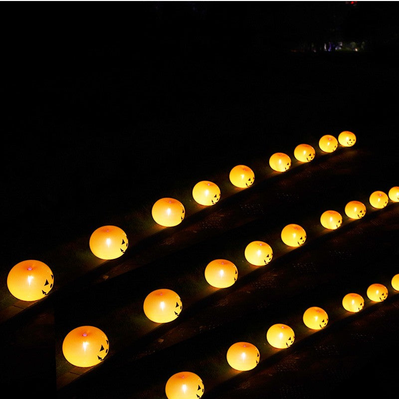 5/20pcs/Lot 10inch Halloween Pumpkin Luminous Latex Balloon Party Holiday Celebration Layout Expression Atmosphere Decor Props