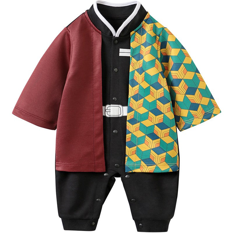 Long Sleeve 0-18 months Newborn Cartoon Cosplay Baby Boy Clothes Toddler Infant Onesie Costume Romper Jumpsuit Spring and Autumn