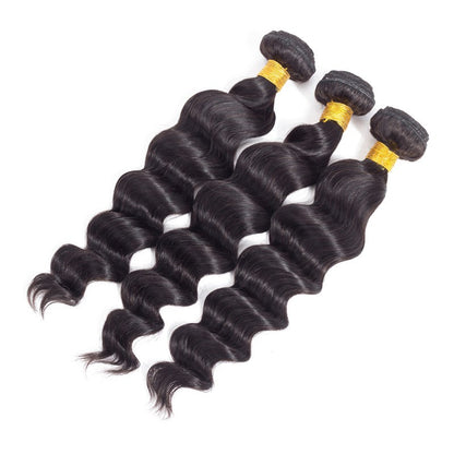 Cabelo Castanho com Fechamento, Cachos Soltos, Cabelo Humano Brasileiro Virgem 12A, Cachos Soltos e Profundos, Cabelo Cru