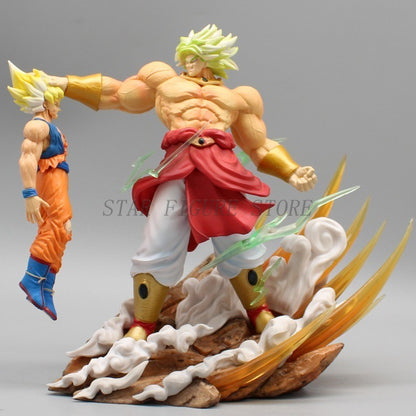 Gk Dragon Ball Boneco de Ação Broly vs Son Goku Estátua Figura PVC Coleção Enfeites Anime Broli Goku Modelo Brinquedos Presentes