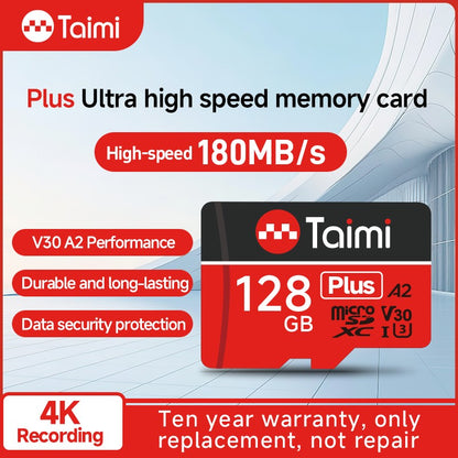 Cartão de memória Taimi Ultra microSDXC UHS-I - C10, U3, Full HD, A2, cartão MicroSD de 64 GB 256 GB para gravação e leitura em alta velocidade