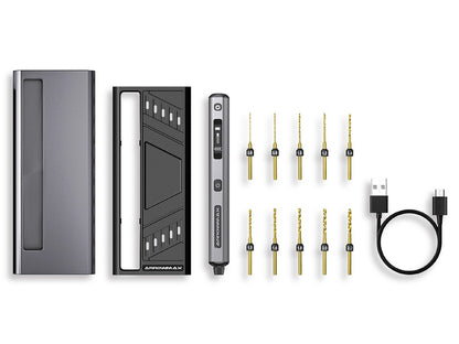 Mini Furadeira Elétrica ARROWMAX Ferramenta Rotativa Furadeira Sem Fio Recarregável para Artesanato Madeira Plástico Alumínio Moeda Casa DIY SDS Ultra