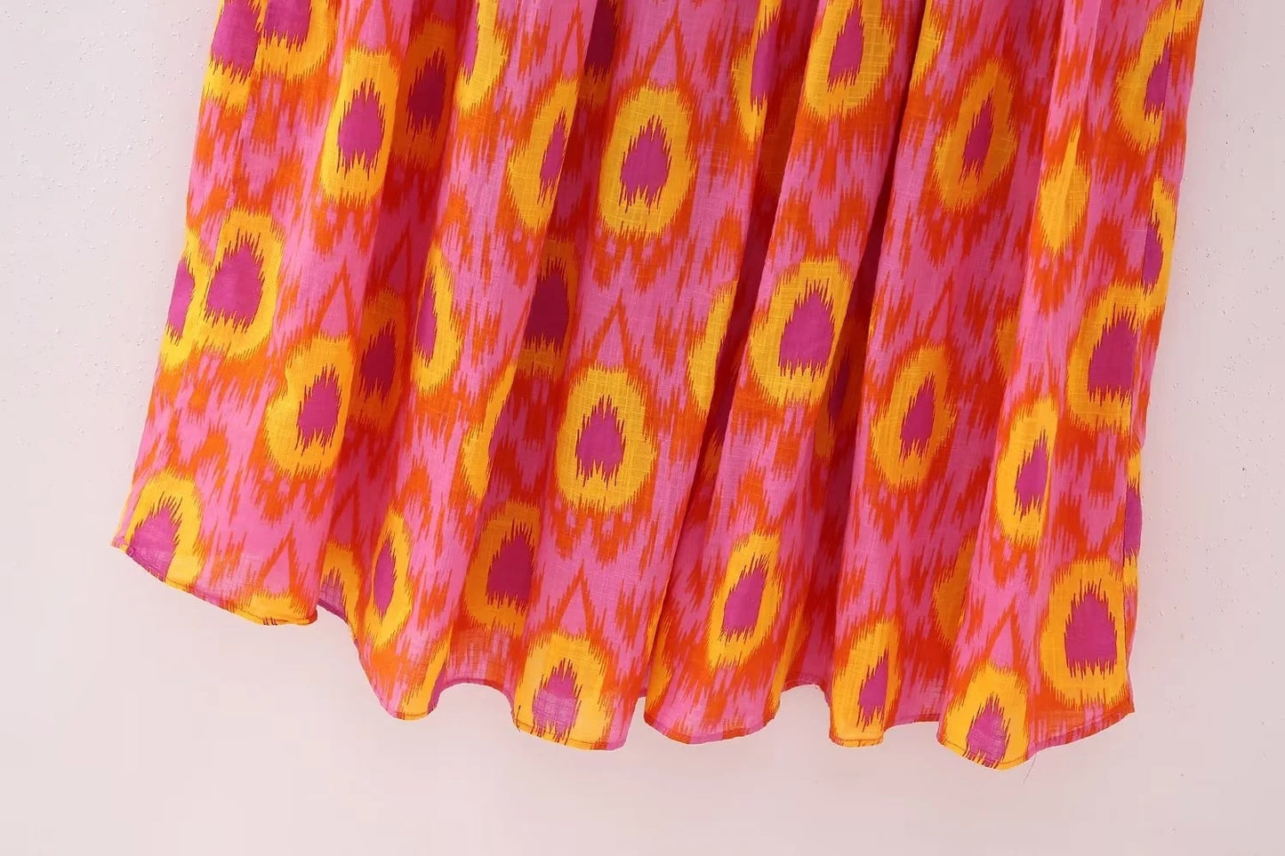 Women Summer Party Holiday Lady Streetwears Print Ruffle Pleated Long Dress Fash