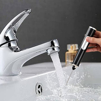 Espumador de Leite Elétrico TINSOL, Portátil Sem Fio, Potente, Recarregável via USB, Prático, Para Café e Leite, Batedor de Cozinha