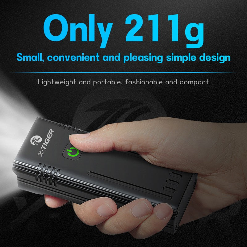 X-Tiger Bike Light Headlight Bicycle Lamp With Power Bank Rechargeable LED 5200mAh MTB Bicycle Light Flashlight Bike Accessories