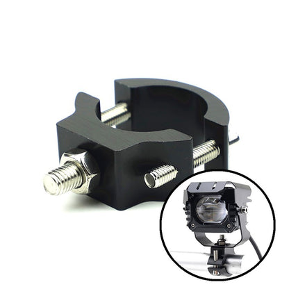 Suporte e Braçadeira para Para-choque – Ajustável para Farol de LED, Farol Auxiliar e Faróis de Milha de Motocicleta