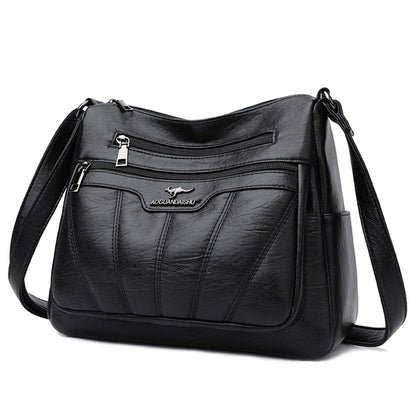 Soft Leather Women Bag Branded Designer Ladies Handbag Purses 2023 Luxury Female Shoulder Bag Large Capacity Crossbody Bags Sac