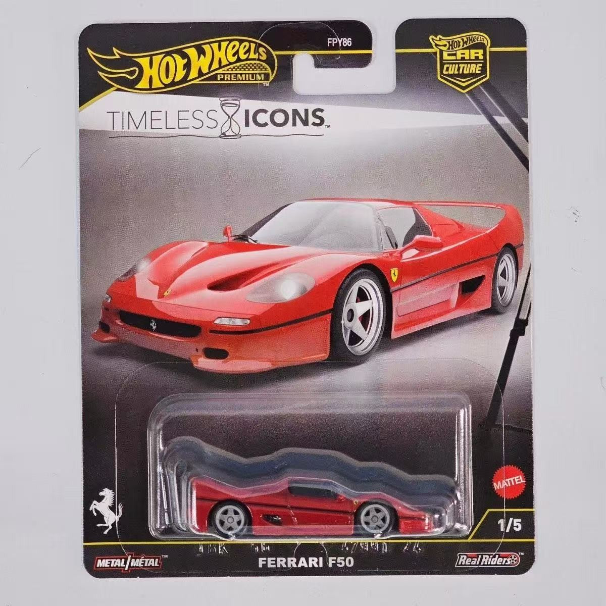 2026 Novo Mattel Hot Wheels Car Culture Fpy86 Timeless Classic Ferrari F50 Porsche Carrera Gt Nissan R34 Lfa Carrinho de Brinquedo Die-Cast Presente de Fim de Ano Modelo de Carro Colecionável Autêntico