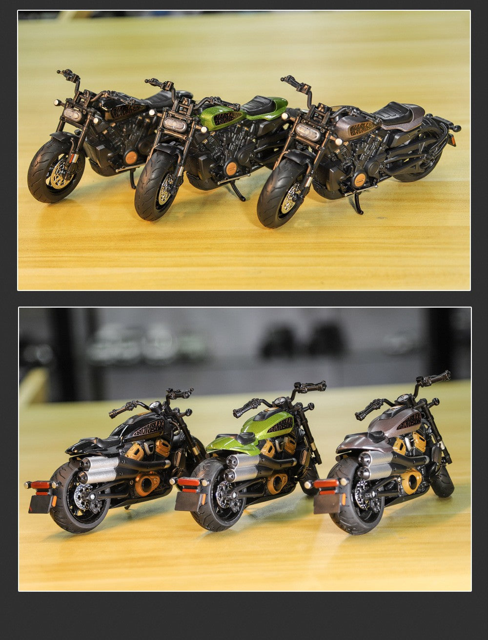 1:12 Harley SPORTSTER S Moto Alta Simulação Liga de Metal Fundido Modelo de carro Luz e Som Ornamentos Essenciais