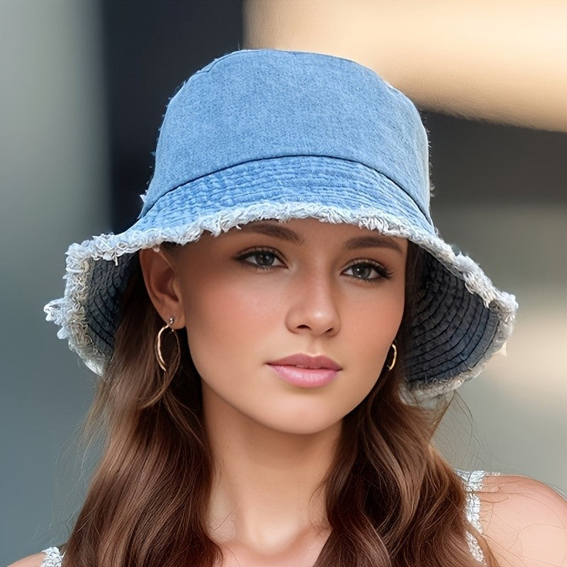 1pc 2024 New Spring/Summer  Fisherman Hat, Sun Hat, Casual And Fashionable, Suitable For Travel, Protects Against Uv Rays