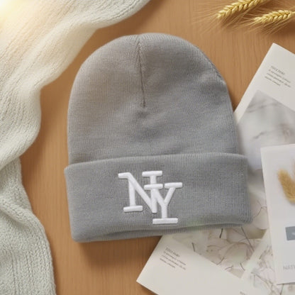 1PC/ 2PCS  Winter beanies caps for men, 3D Embroidery  knitted hats for women, outdoor warm hats , sports and casual CAP