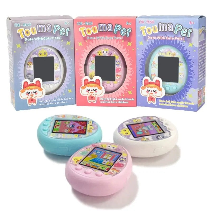 Tamagotchi Animal de Estimação Virtual Eletrônico Com Tela Colorida Jogo de Bolso Interativo Máquina de Jogo de Namoro de Animal de Estimação Virtual Brinquedos de Jogo para Crianças Meninas