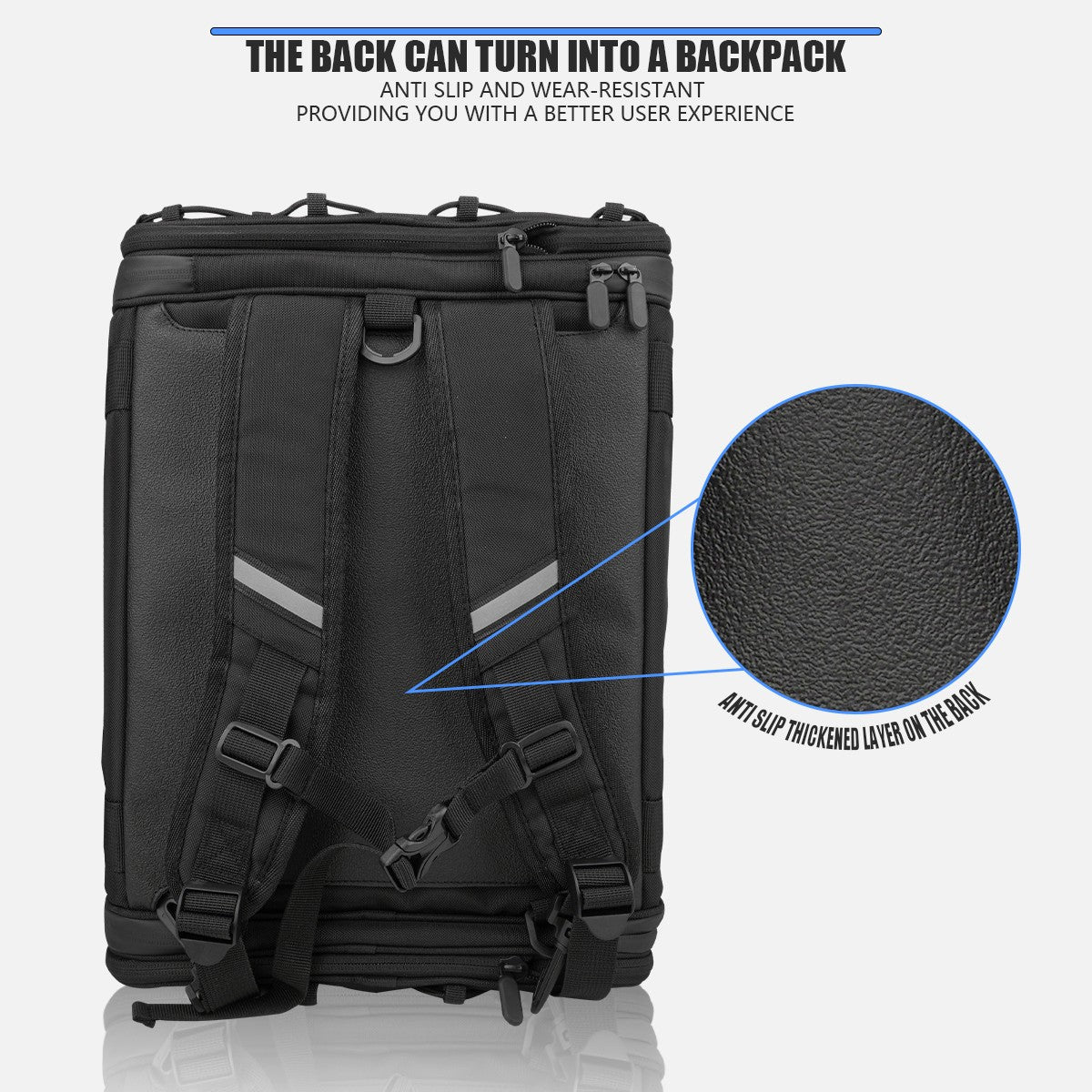 Motorcycle Tail Bag Waterproof 20L-60L Expandable Back Seat Saddle Bag Luggage Pannier Motorcycle Accessories Rider Backpack