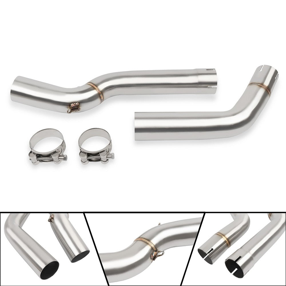 For Honda CBR1000RR 2004-2007 05 Exhaust System Black Muffler Tips Mid Link Pipe Exhausts Pipes
