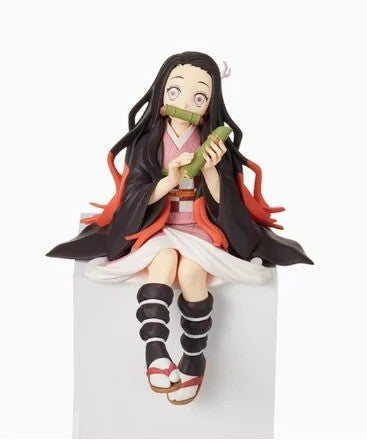 10-15cm Anime Demon Slayer Figura Kamado Tanjirou Nezuko Sentado Postura Action Figure PVC Modelo Boneca Coleção Brinquedo Presente Crianças
