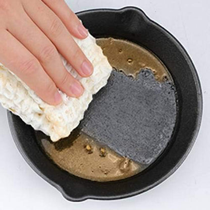 Frigideira de Ferro Fundido com Bico Antigotejamento Pré-Temperada, Utensílio de Cozinha Seguro para Forno, Acampamento, Uso Interno e Externo