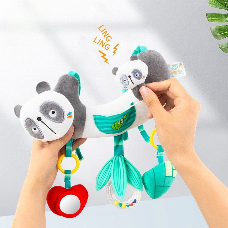 Brinquedos de Arco para Carrinho de Bebê, Brinquedo para Pendurar no Assento do Carro, Pelúcia Macia para Bebês com Som de Sinos de Vento, Bonecos para Bebês, Presente para Recém-Nascidos