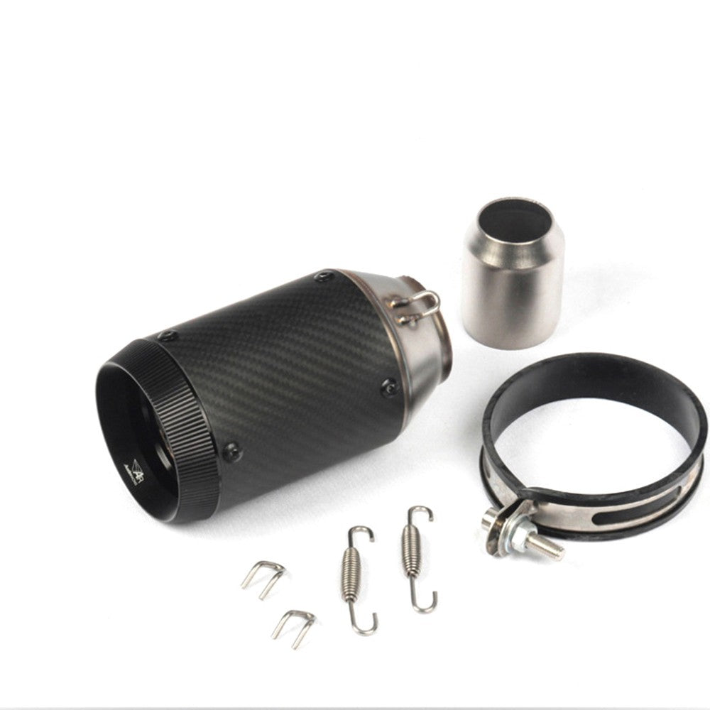 Universal Motorcycle Exhaust CNC Carbon Fiber Escape Muffler For Kawasaki Z900 FZ6 RC390 S1000XR