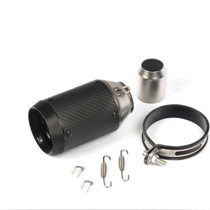 Universal Motorcycle Exhaust CNC Carbon Fiber Escape Muffler For Kawasaki Z900 FZ6 RC390 S1000XR