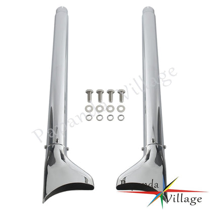 Old School Chrome 33/36/39/42 inch Fishtail Exhaust Mufflers For Harley Softail FLS FLSS FXSTDI  FXCW  FLSTFBS 2007 - 2017