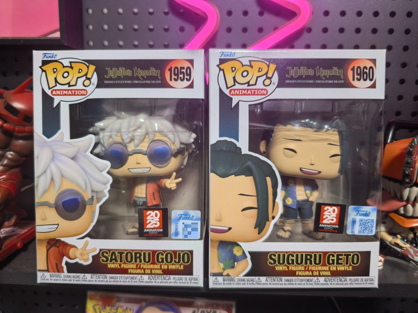 Jujutsu Kaisen Figure Satoru Gojo Suguru Geto Funko Pop Figurine 2025 Anime Expo Summer Day Limited Edition Model Toy Gift