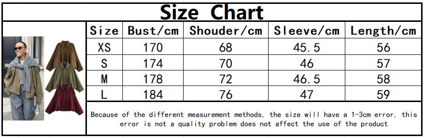 Women Lapel Zipper Solid Jacket Long Sleeve Autumn Winter Fashion Bomber Coat 2025 New In Retro Street Coats Lady Casual Jackets