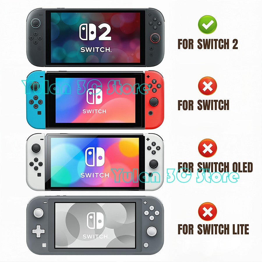 Joycon 2 Solid Color / Transparent Custom DIY Replacement Full Set Buttons for Nintendo Switch 2 Joy Con Controller Accessories