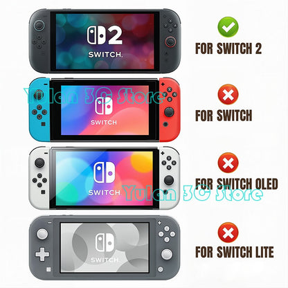 Joycon 2 Solid Color / Transparent Custom DIY Replacement Full Set Buttons for Nintendo Switch 2 Joy Con Controller Accessories