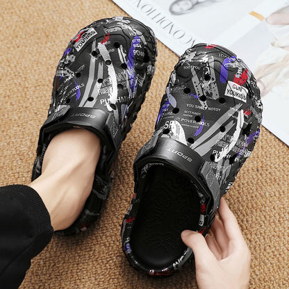 2025 Men's Summer Clogs Sandals Eva Slippers Men Fashion Flat Sandals Men Leisure Slides Men Casual Shoes Plus Size 46 47