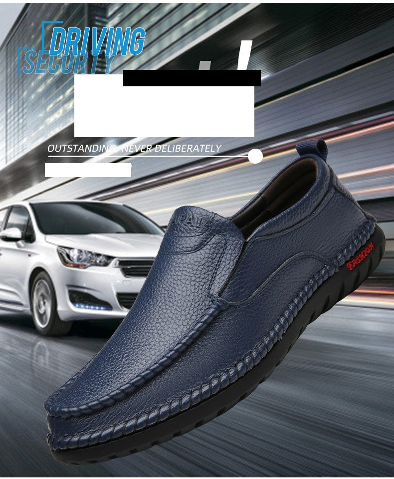 High Quality Leather Men Casual Shoes Breathable Mens Loafers Italian Luxury Brand Formal Mens Dress Shoes Slip-on Driving Shoes